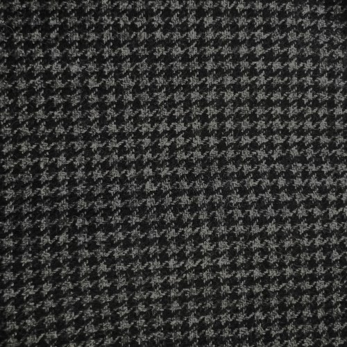 Clearance Melton Wool Mix Sky and Brown Check 1