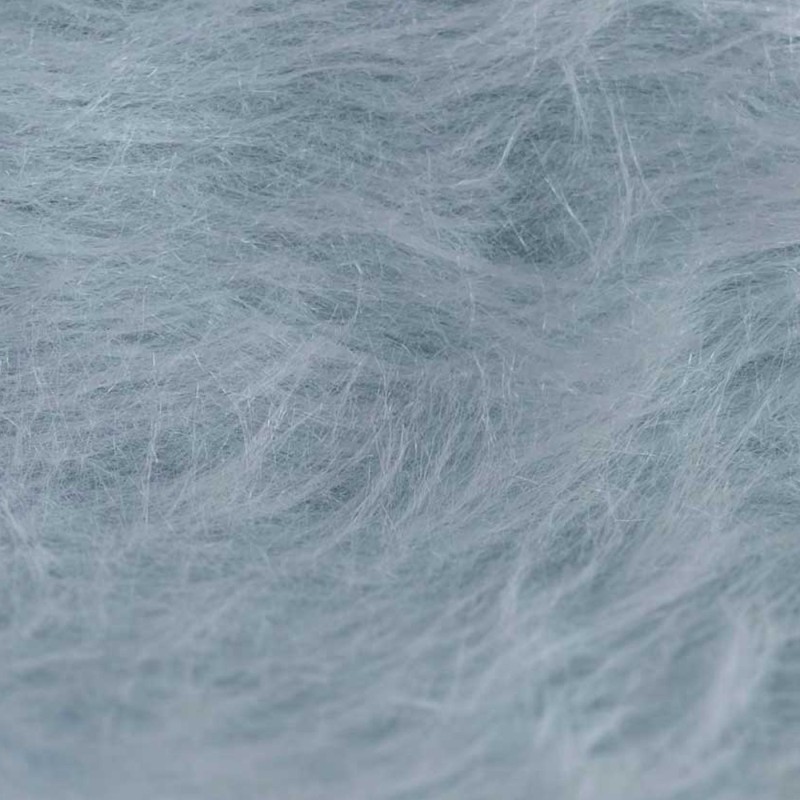 Long Pile Faux Fur Fabric Sky 1