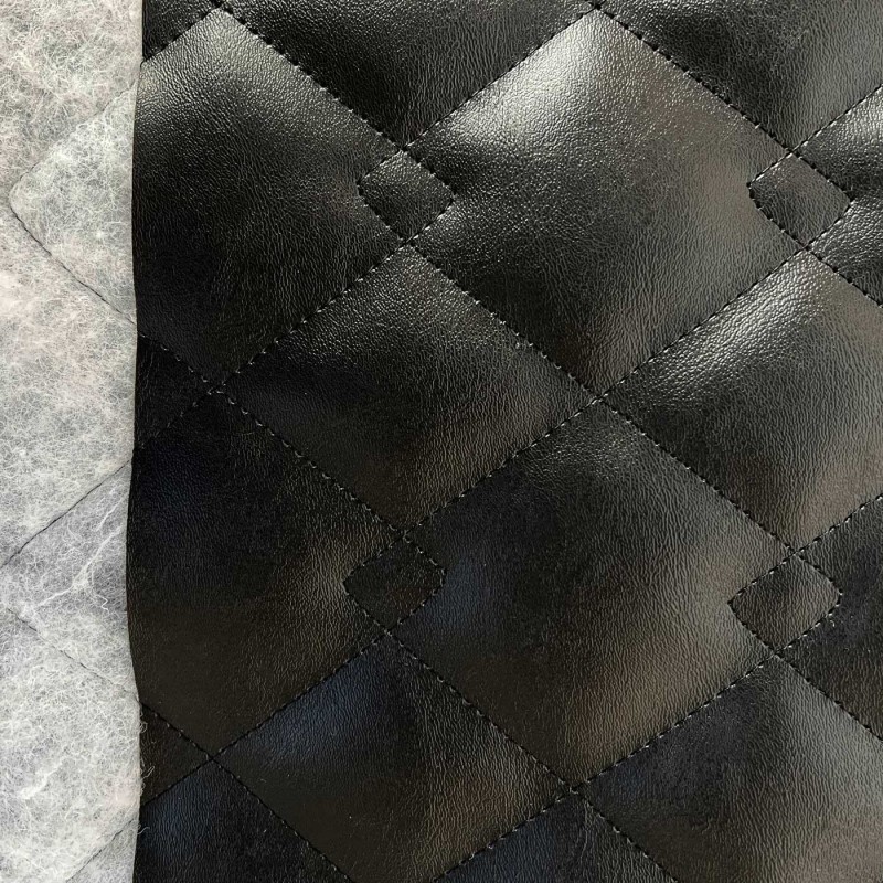 Quilted Fabric Leatherette Double Diamond Design 3