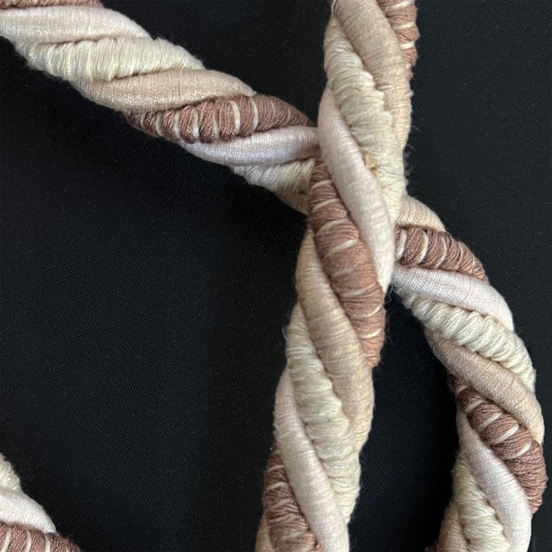 Curtain Tieback Rope Brown  Stripe 4