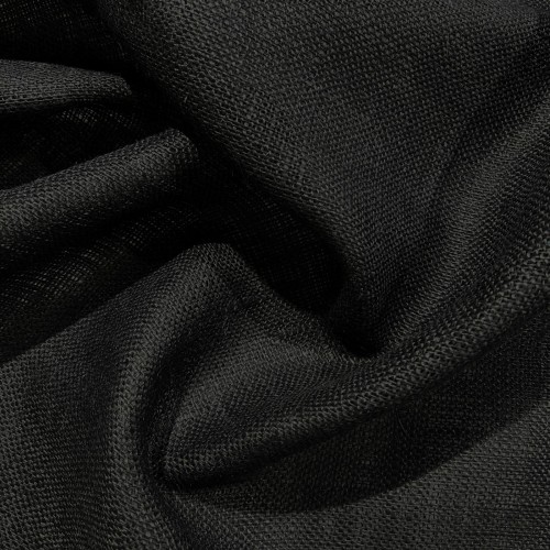 Hessian Fabric Coloured Black 3