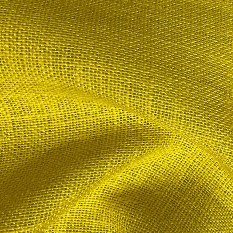 Hessian Fabric Coloured Yellow 1