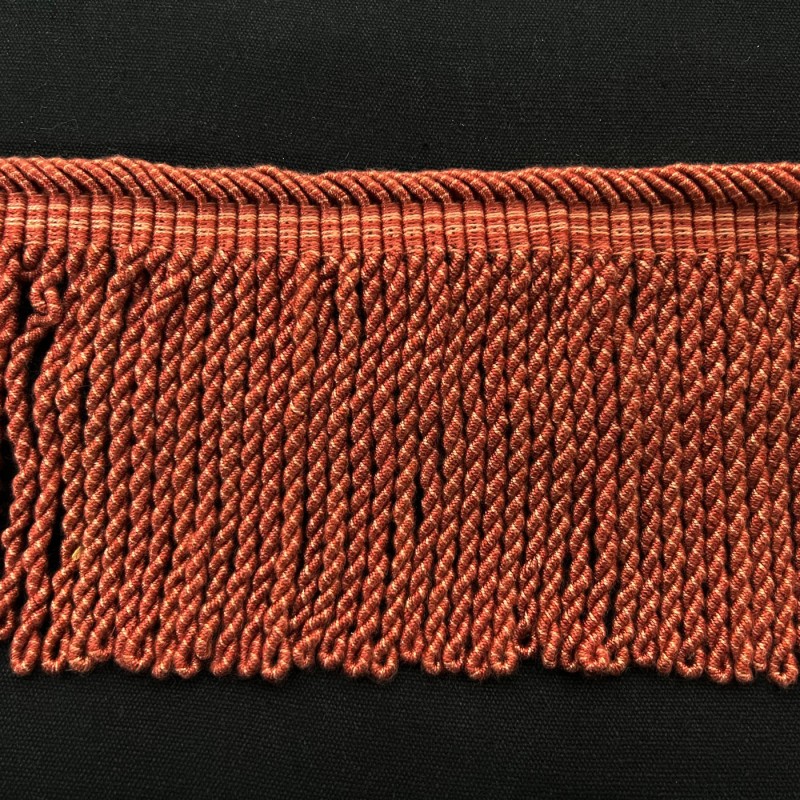 Chenille Curtain Fringe 12cm ()  Salmon