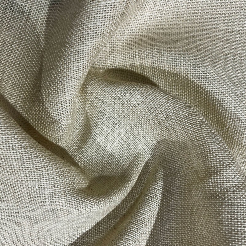 Hessian Fabric Coloured Cream 1