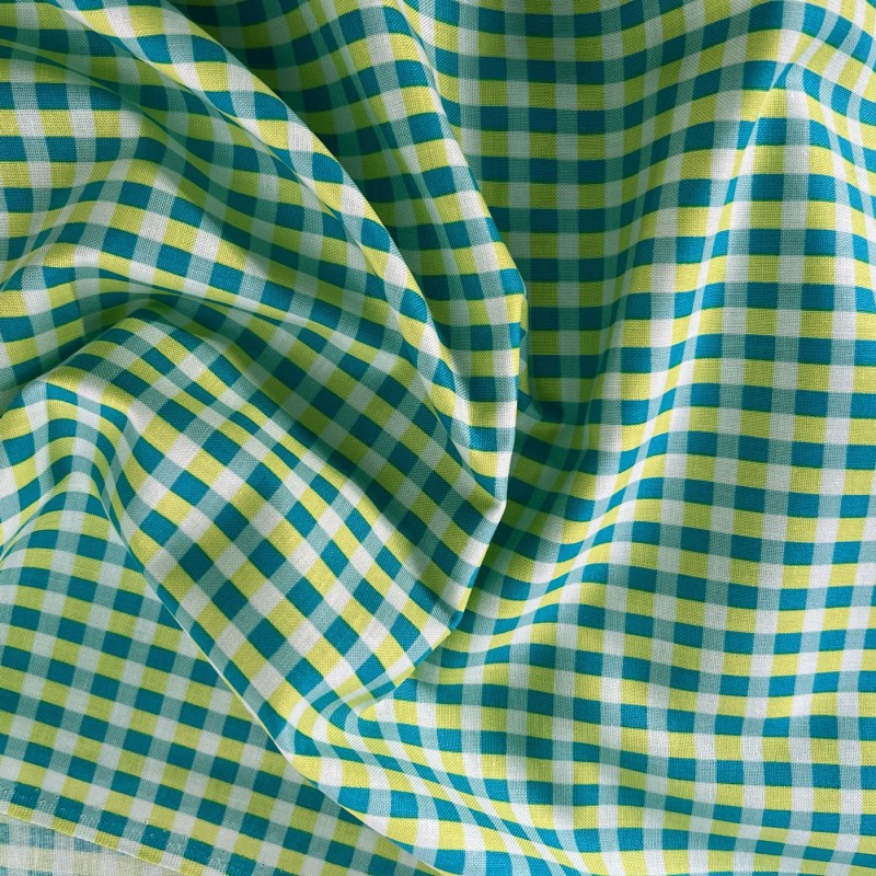 100% Cotton Green check 3