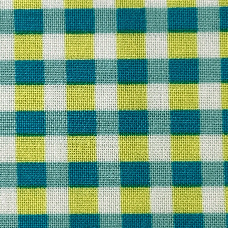 100% Cotton Green check 4