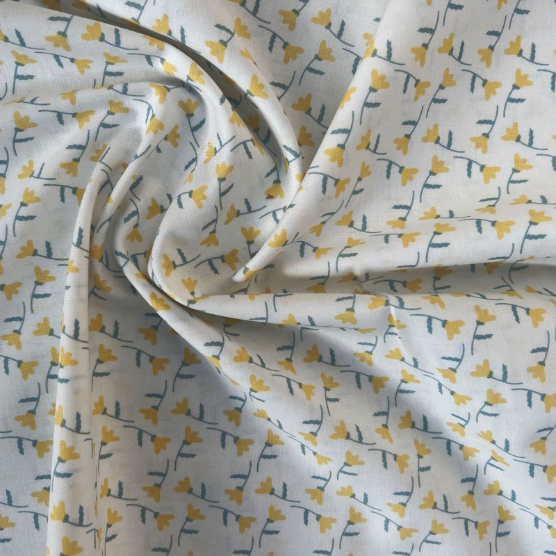 100% Cotton Daffodil 5