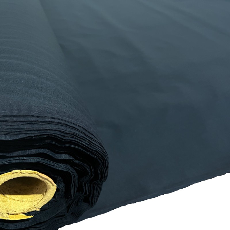 Fire Retardant Polycotton Sheeting Fabric Navy1