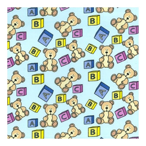 Polycotton Fabric Teddy Bears