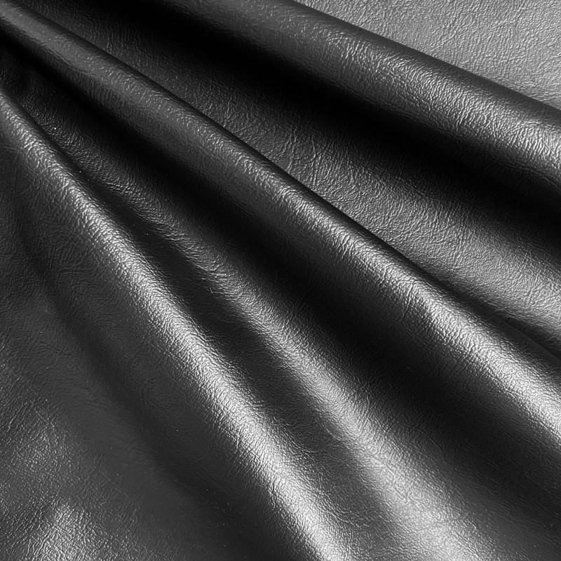 Jaguar Grain Leatherette Fabric Black4