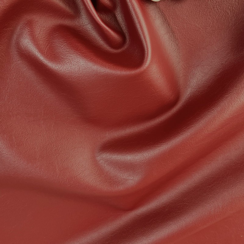 Jaguar Grain Leatherette Fabric Old Red4