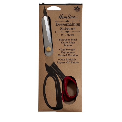 Hemline Dressmaking Scissors Red