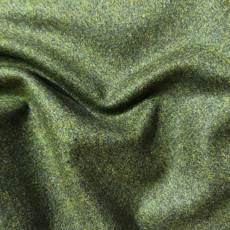 Melton Plain Wool Mix 380GSM Olive 1