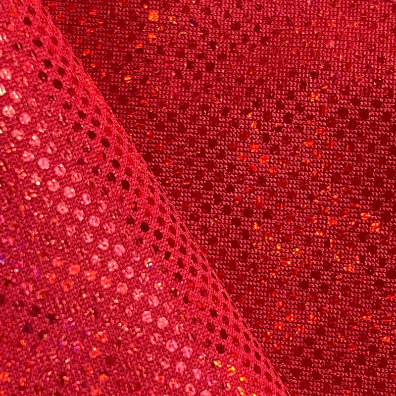 Hologram Dot Foil 175gsm Red 4