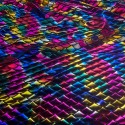 Rainbow Fishscale Foil Fabric