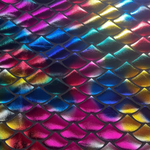 Rainbow Fishscale Foil Large 2