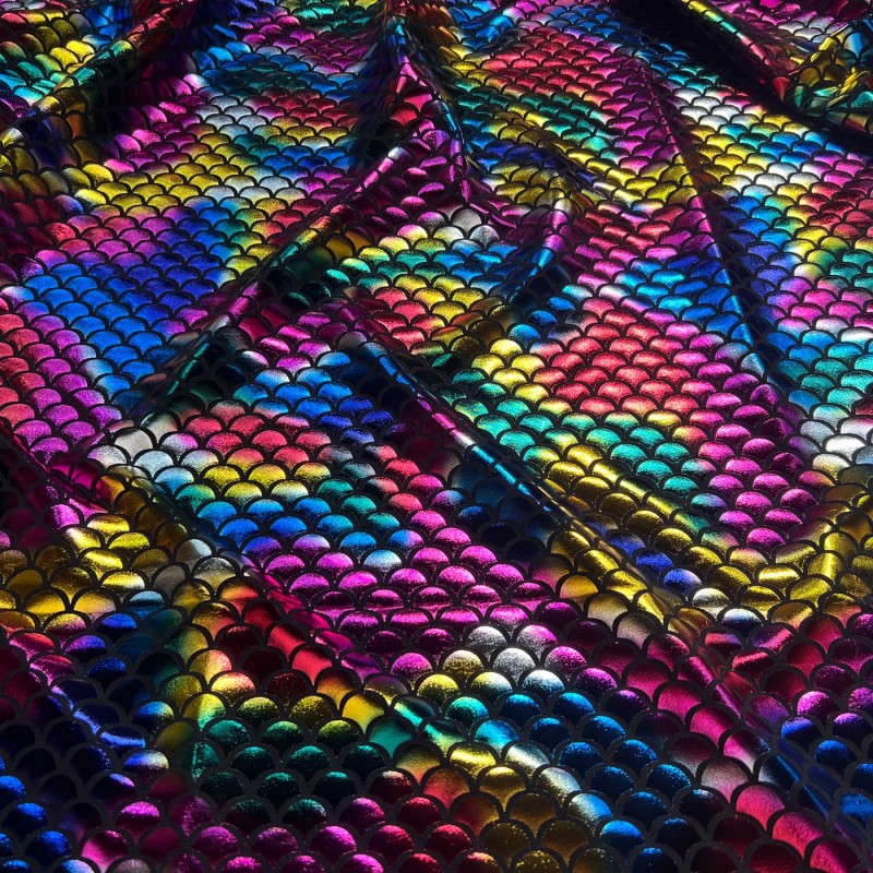 Rainbow Fishscale Foil Small 1