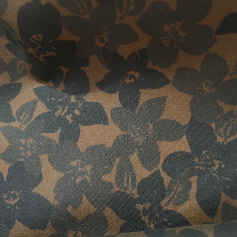 Waxed Cotton Canvas Fabric Clearance Camo Flower 2