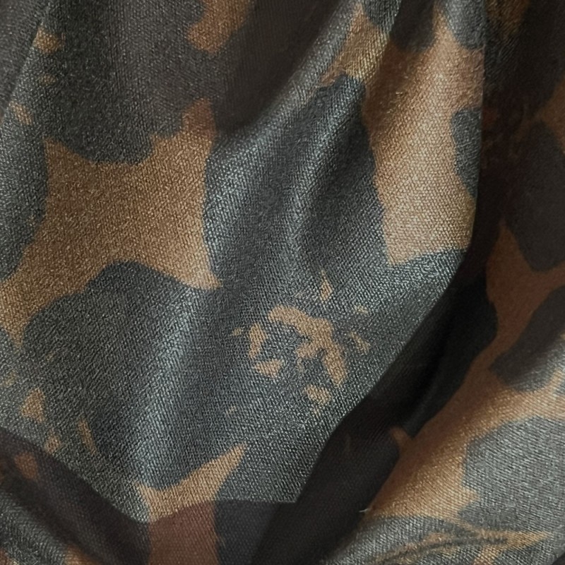 Waxed Cotton Canvas Fabric Clearance Camo Flower 4