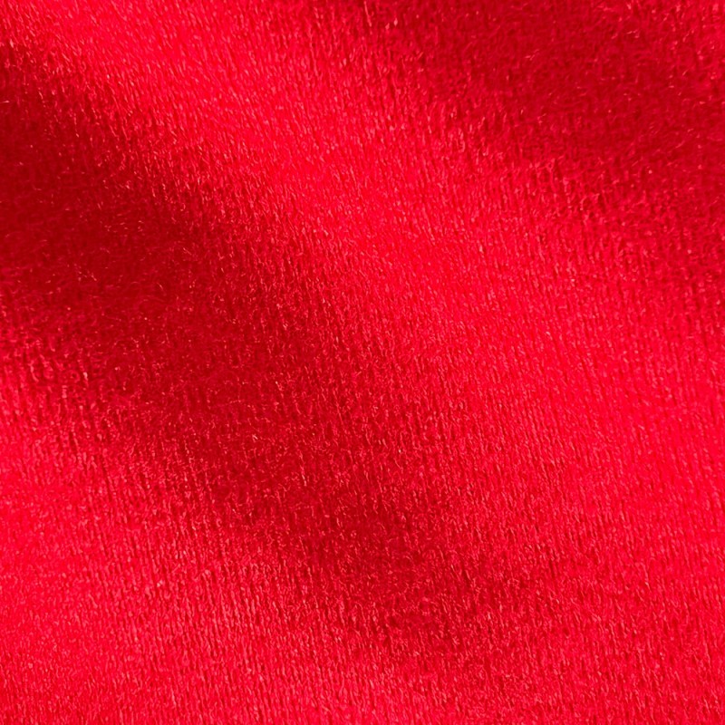 Brushed Tricot Fabric Red2