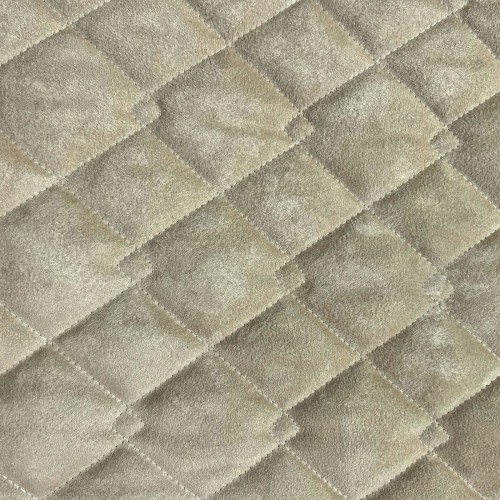 Microfibre soft finish quilted fabric suede