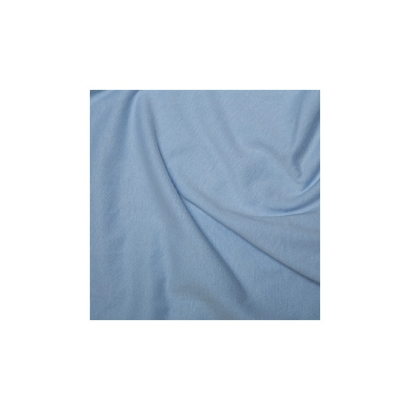 100% Cotton Interlock Jersey Pale Blue