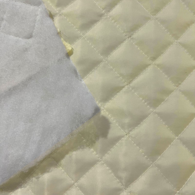 Quilted Fabric Lining Small Box Design 1.5" Dark Ivory 2