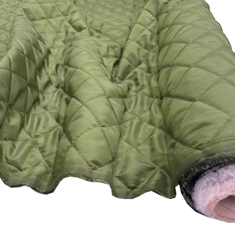 Quilted Fabric Lining Box Design Olive1