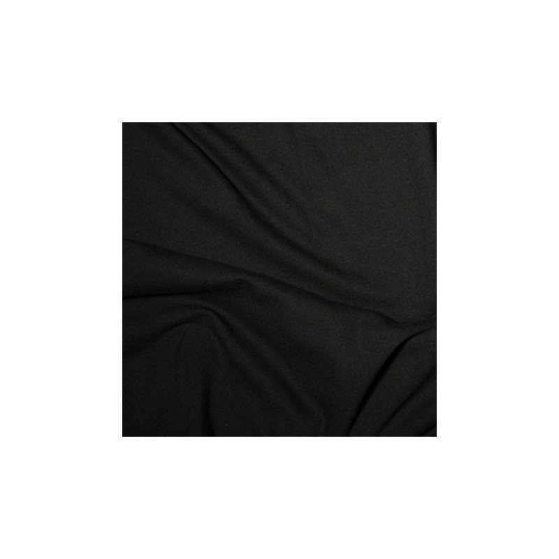 100% Cotton Interlock Jersey Black