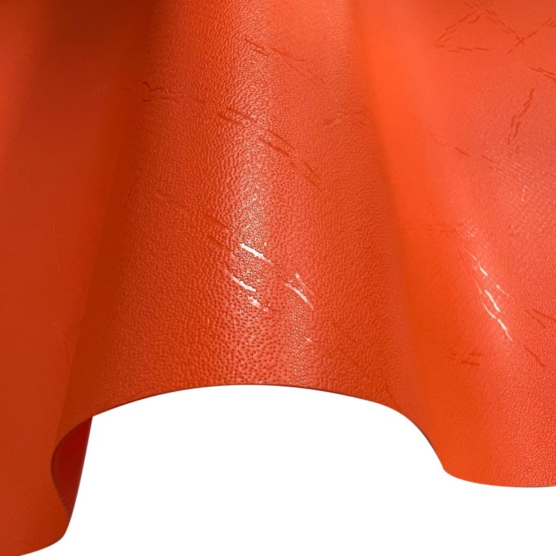 Tarpaulin 610 GSM PVC FR PVC Cape Grain Burnt Orange 6