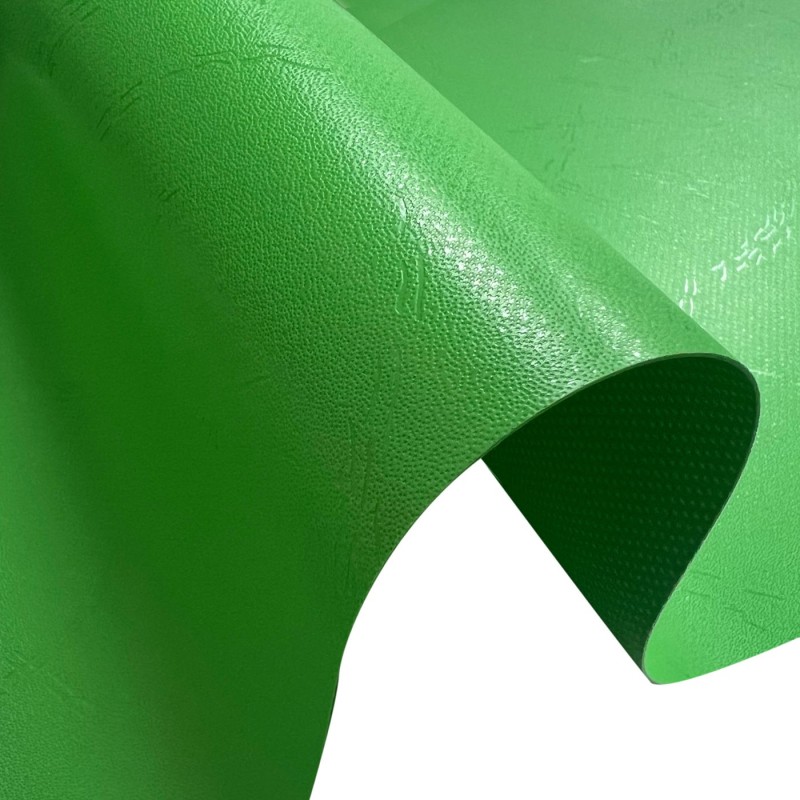 Tarpaulin 610 GSM PVC FR PVC Cape Grain Greeen5