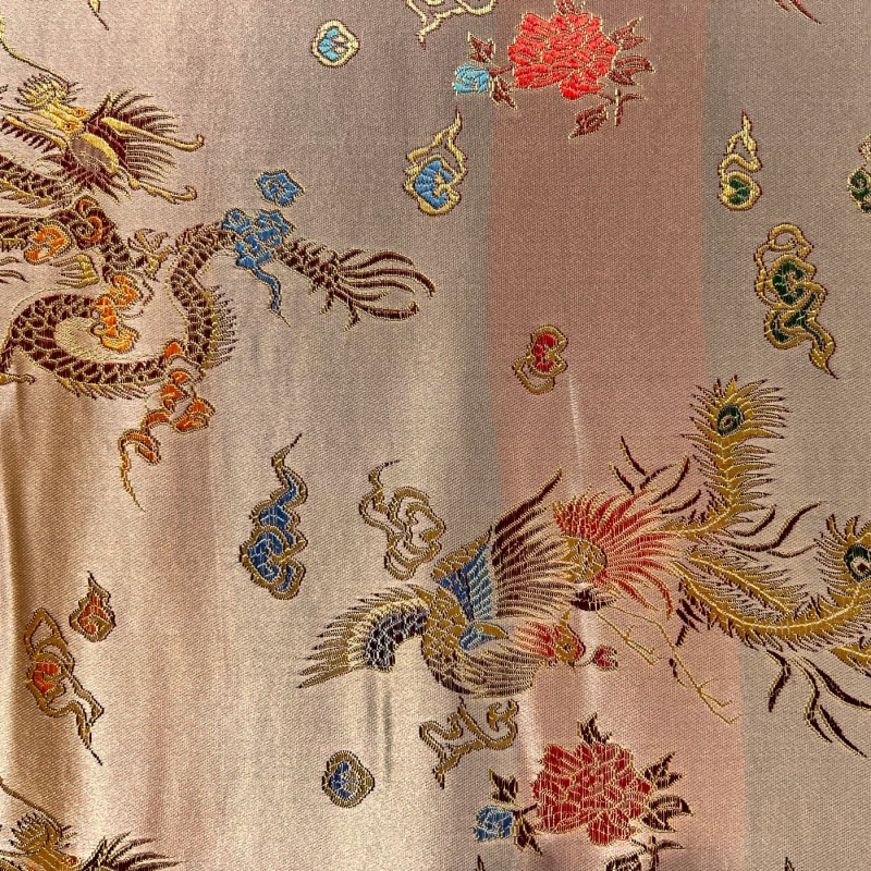 Chinese Brocade Fabric Gold 3