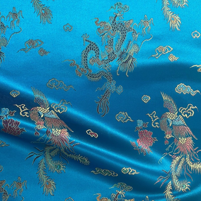 Chinese Brocade Fabric Kingfisher2