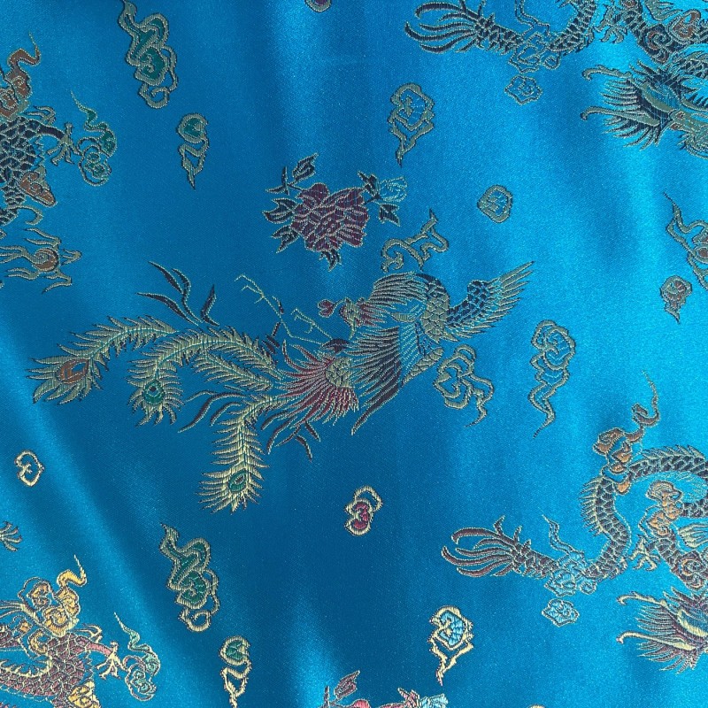 Chinese Brocade Fabric Kingfisher3