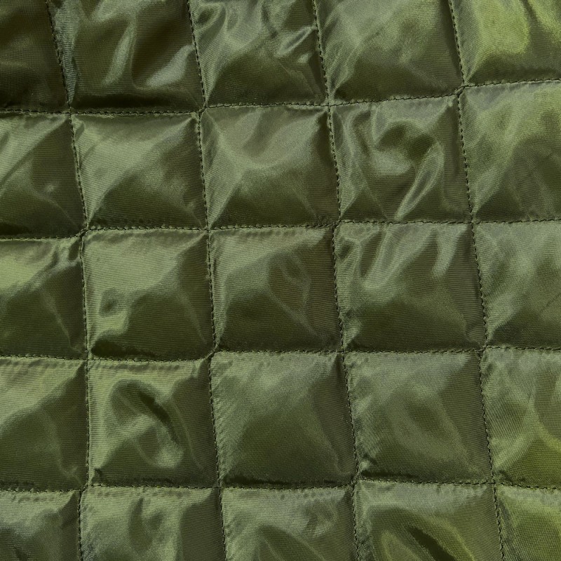 Quilted Fabric Lining 2 Inch Box Design Olive3