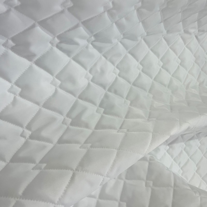 Quilted Fabric 2oz Waterproof Fabric White 2