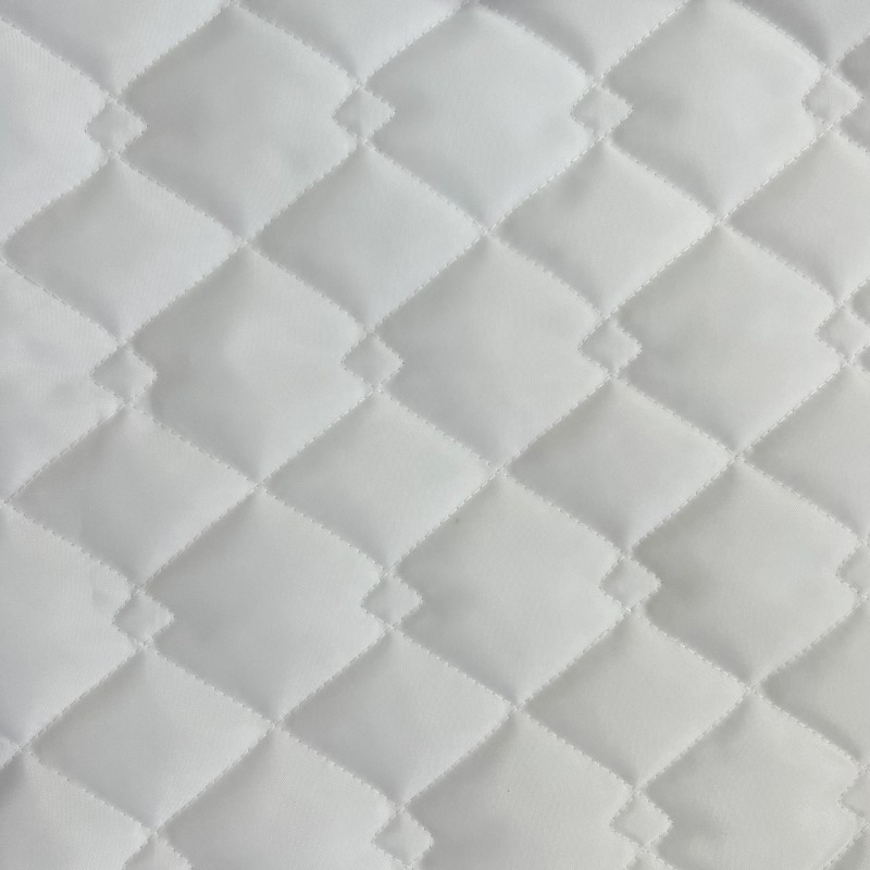 Quilted Fabric 2oz Waterproof Fabric White 3