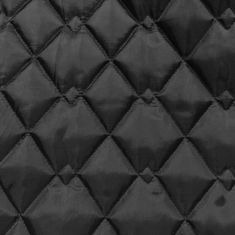 Quilted Fabric 2oz Waterproof Fabric Black 2