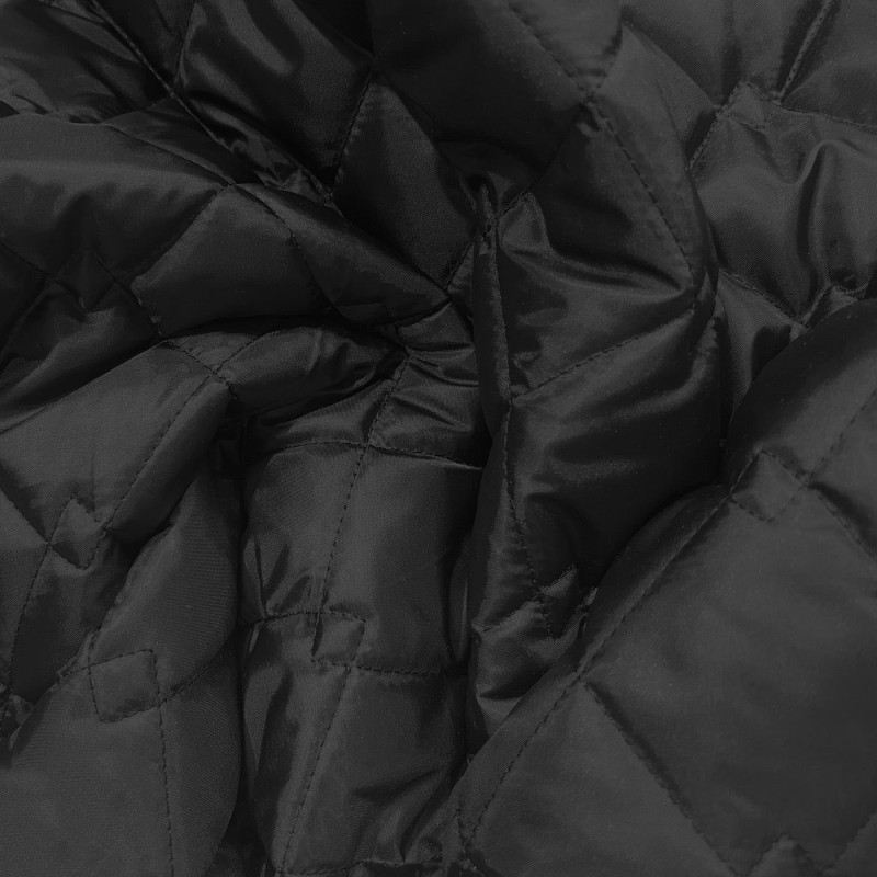 Quilted Fabric 2oz Waterproof Fabric Black 3