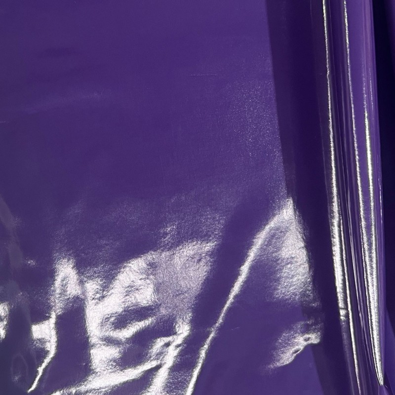 Shiny Gloss PVC Fabric Purple1