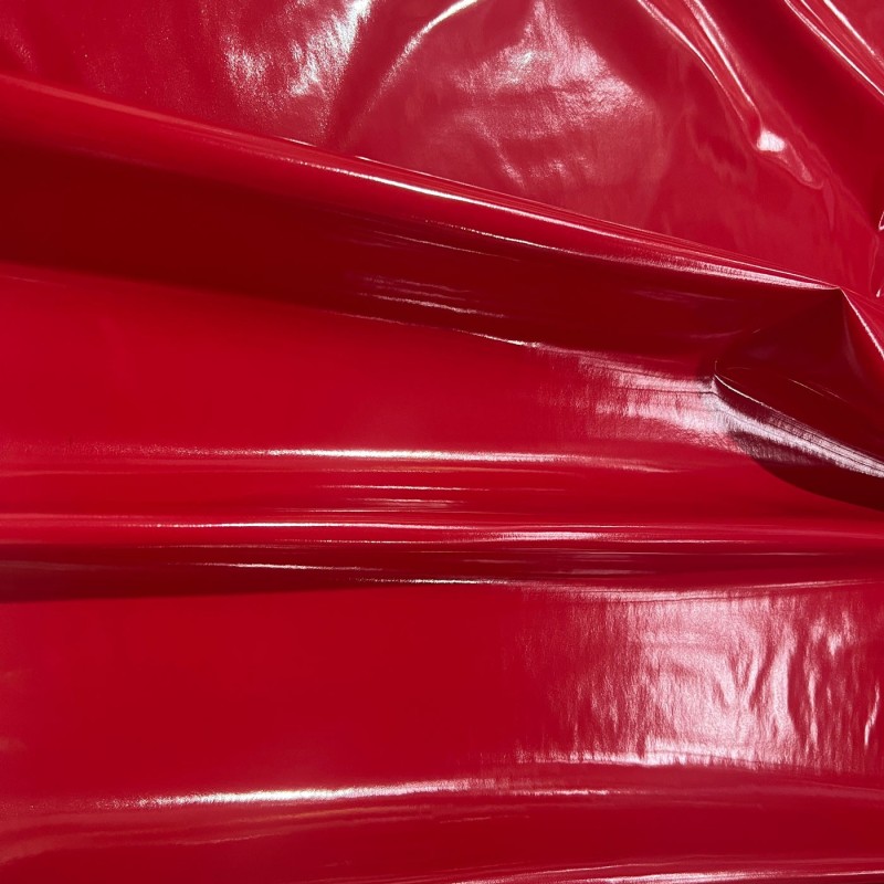 Shiny Gloss PVC Fabric Red2