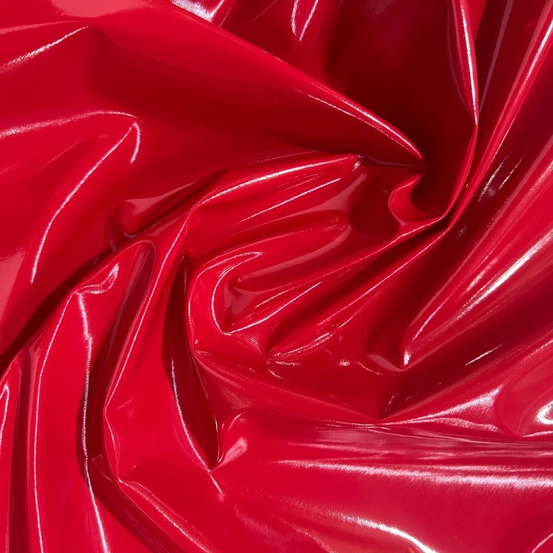 Shiny Gloss PVC Fabric Red4