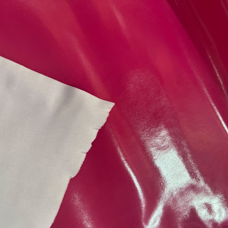 Shiny Gloss PVC FabricCerise3