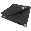 140z Waterproof 100% Cotton Canvas Tarpaulin Covers Waxed Black