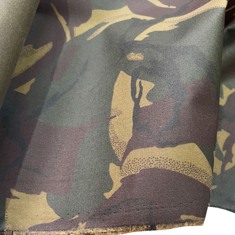 Cotton Canvas Waxed Fabric Camo4