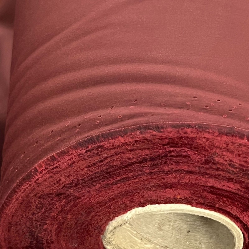 Cotton Canvas Waxed Fabric Red3