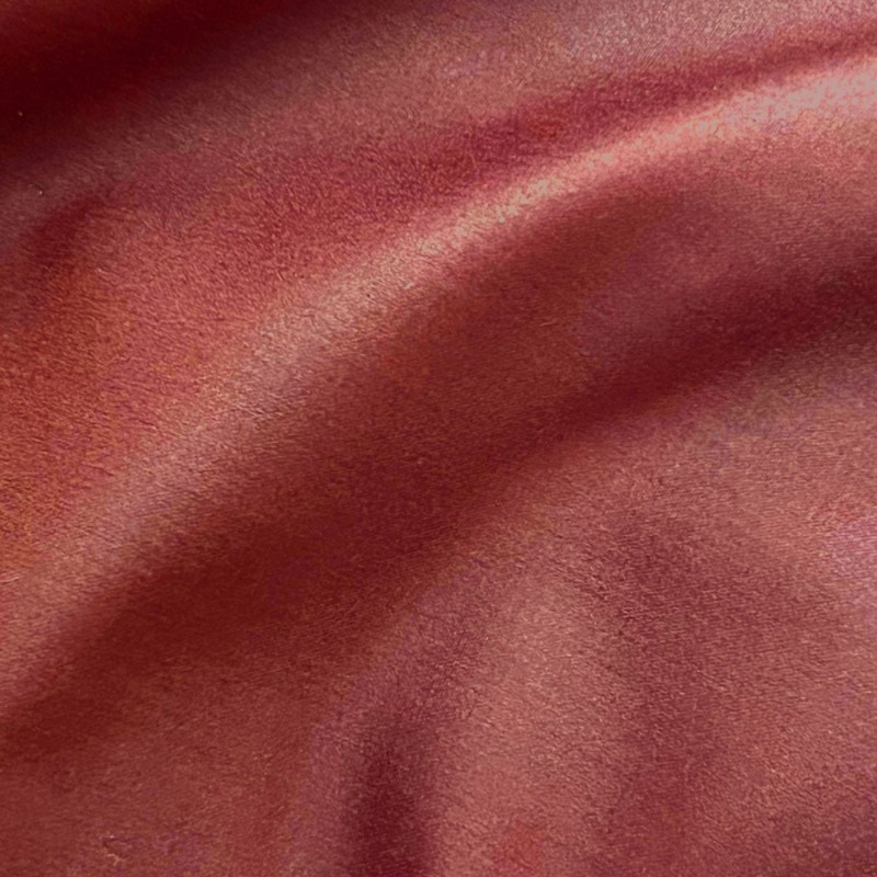 Cotton Canvas Waxed Fabric Red4