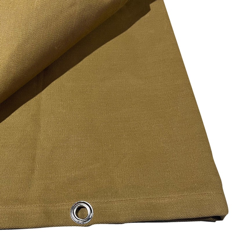 140z Waterproof 100% Cotton Canvas Tarpaulin CoversTan3