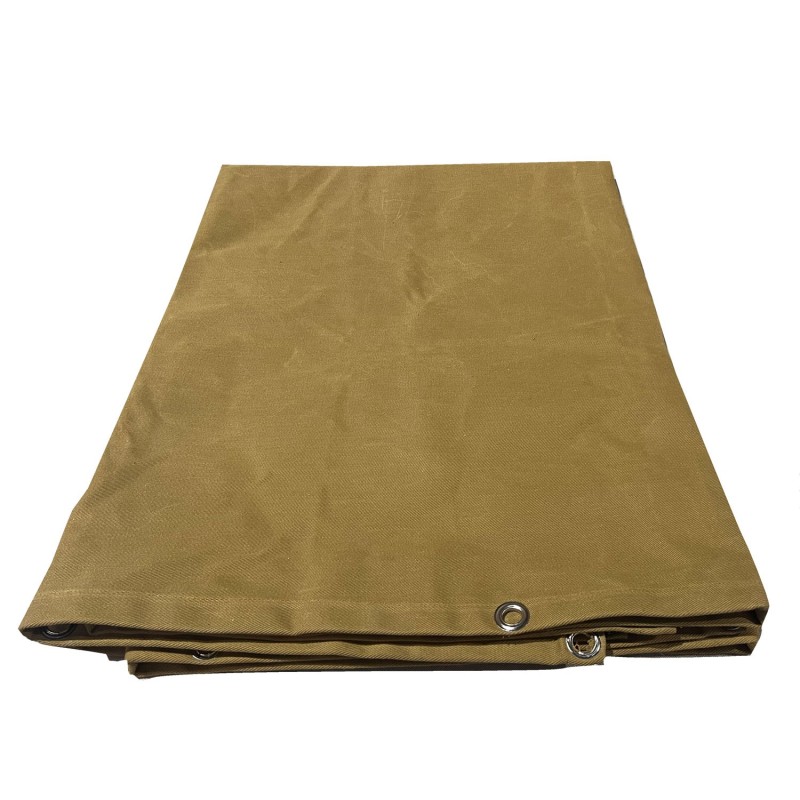 140z Waterproof 100% Cotton Canvas Tarpaulin CoversTan4