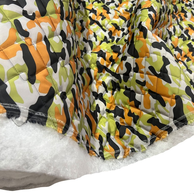 7oz WATERPROOF FABRIC PU Camouflage print LimeBlack 2